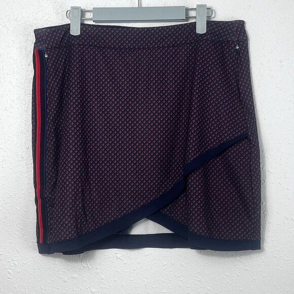 PETER MILLAR Women's Performance Deco Star Laura Wrap Golf Skort NWT Size XL - Picture 1 of 13